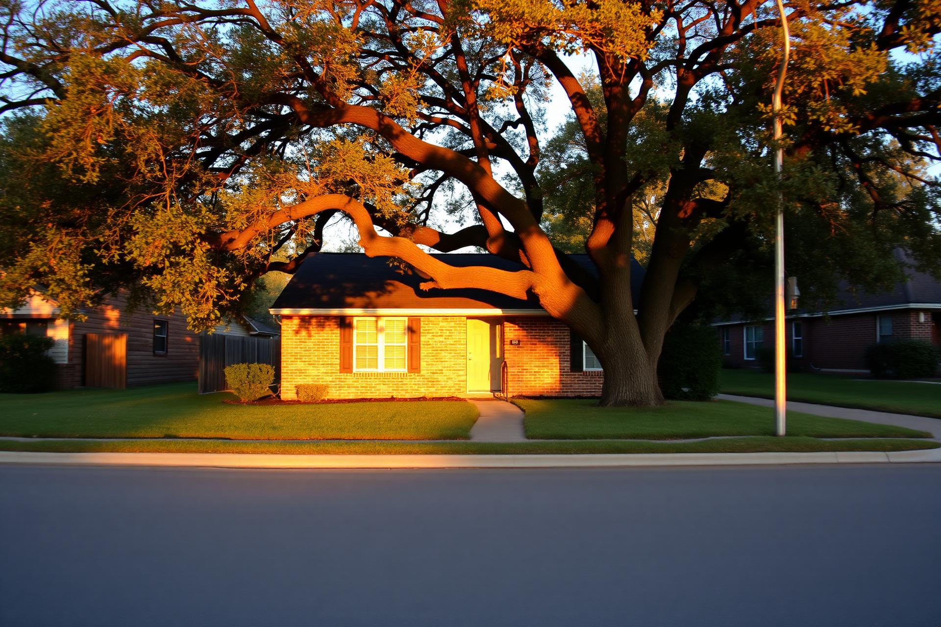 Local Waco, TX home at golden hour — We Buy Waco Homes